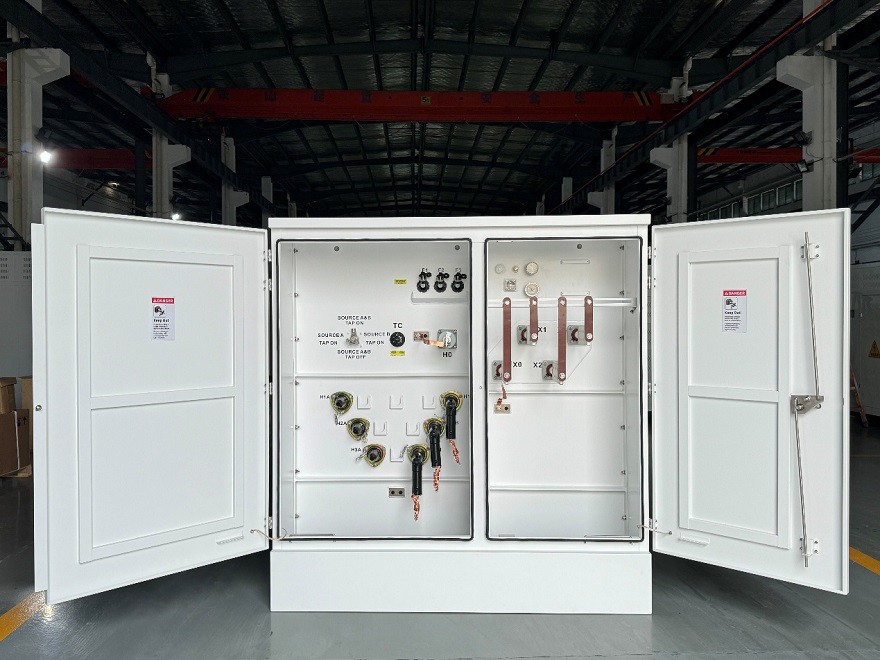 2250 kva pad mounted transformer-front-door-open 2250 kva pad mounted transformer-front-door-open