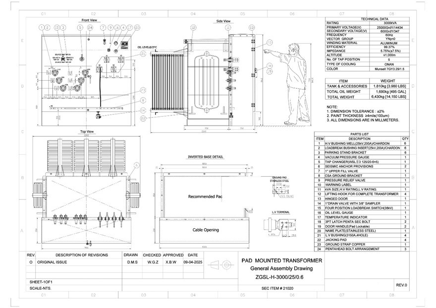 3000 kVA pad mounted transformer diagram 3000 kVA pad mounted transformer diagram