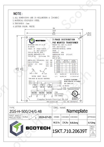 500 kva utility pad mounted transformer-nameplate 500 kva utility pad mounted transformer-nameplate